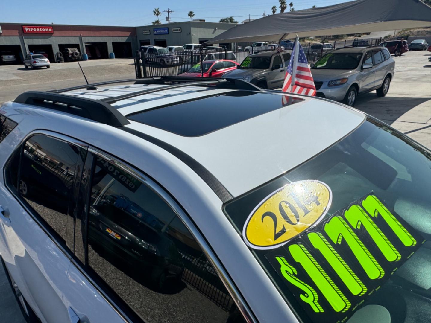 2014 White Chevrolet Equinox (2GNFLGEK0E6) , located at 2190 Hwy 95, Bullhead City, AZ, 86442, (928) 704-0060, 0.000000, 0.000000 - Photo#7